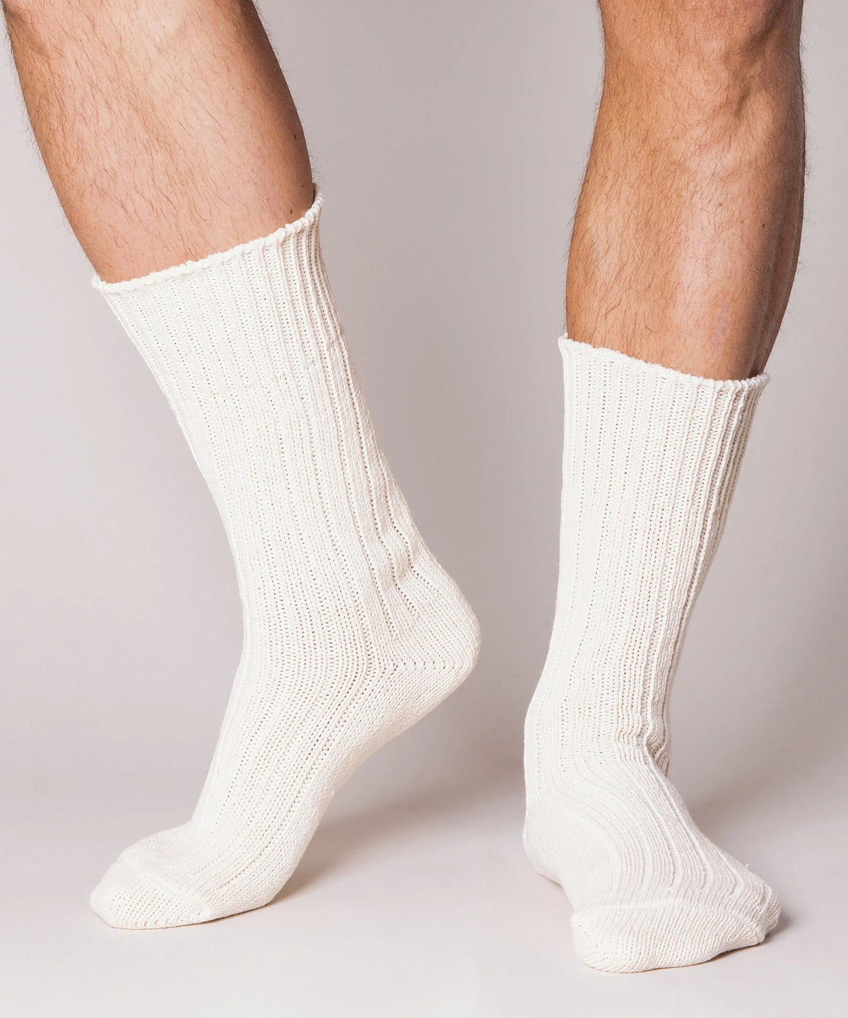 Thick Cotton Socks - Ecru