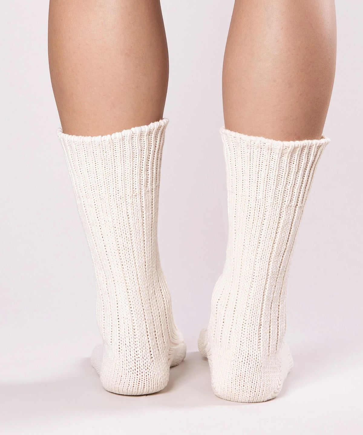 Thick Cotton Socks - Ecru
