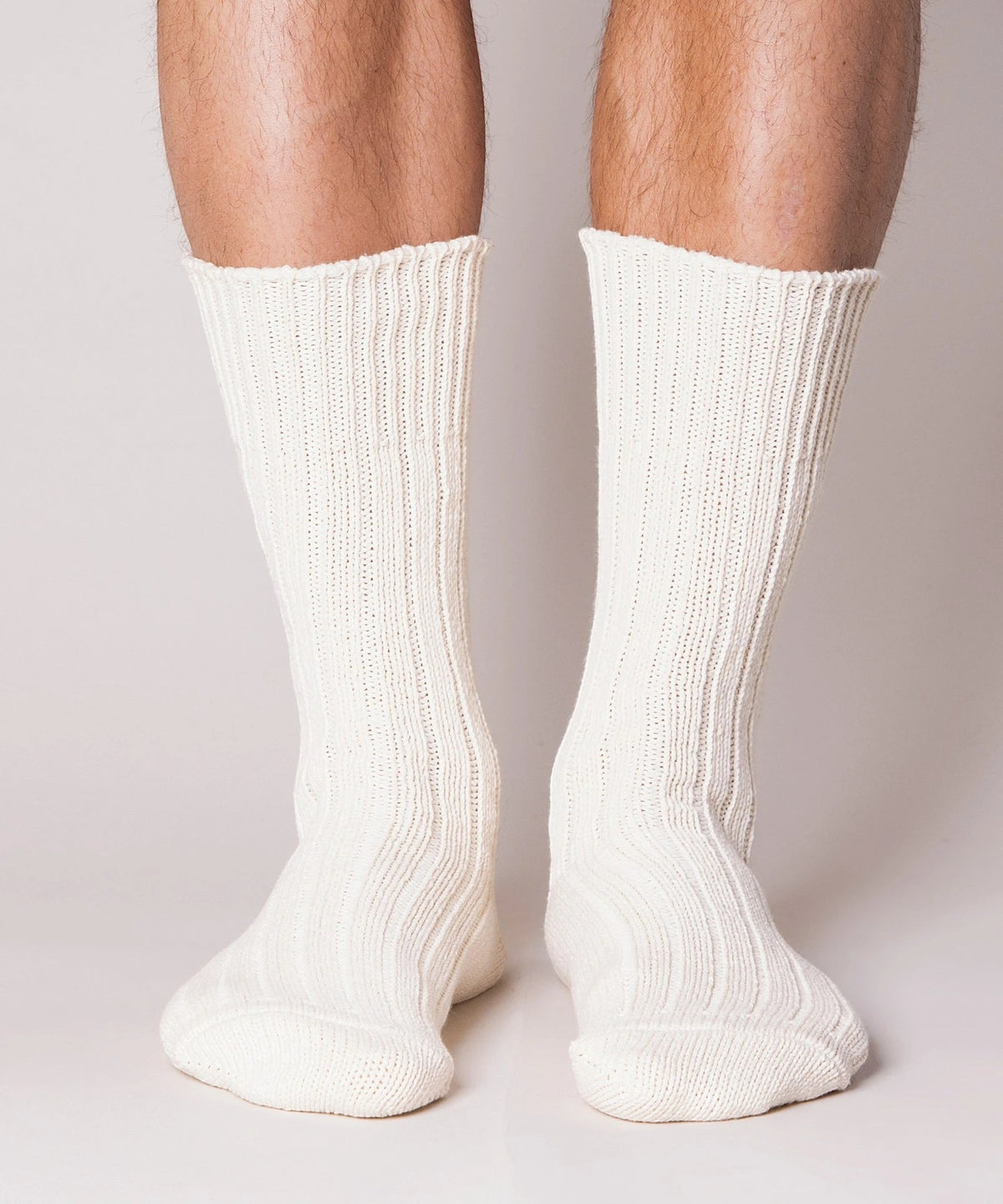 Thick Cotton Socks - Ecru