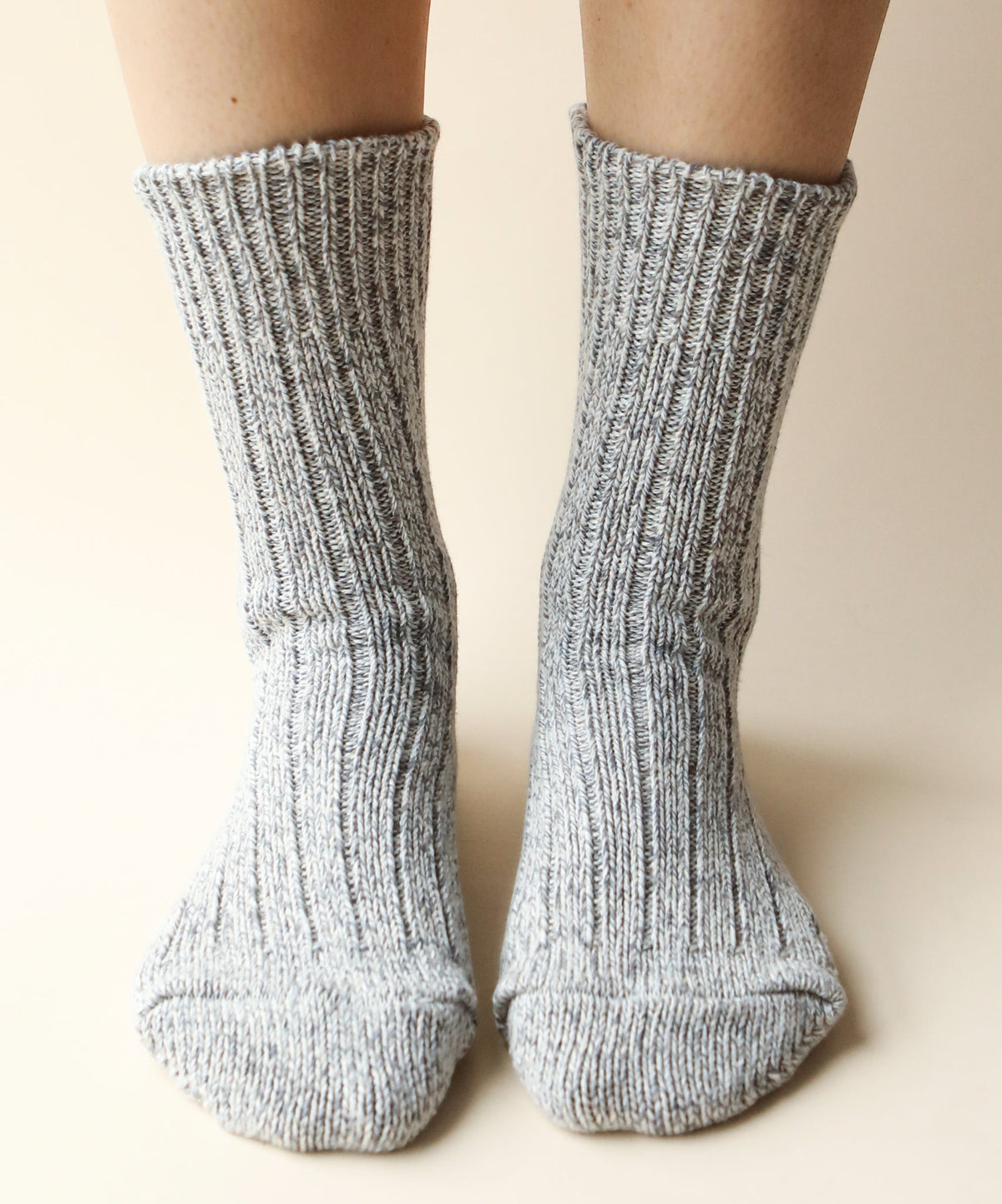 Thick Cotton Socks - Grey Mix