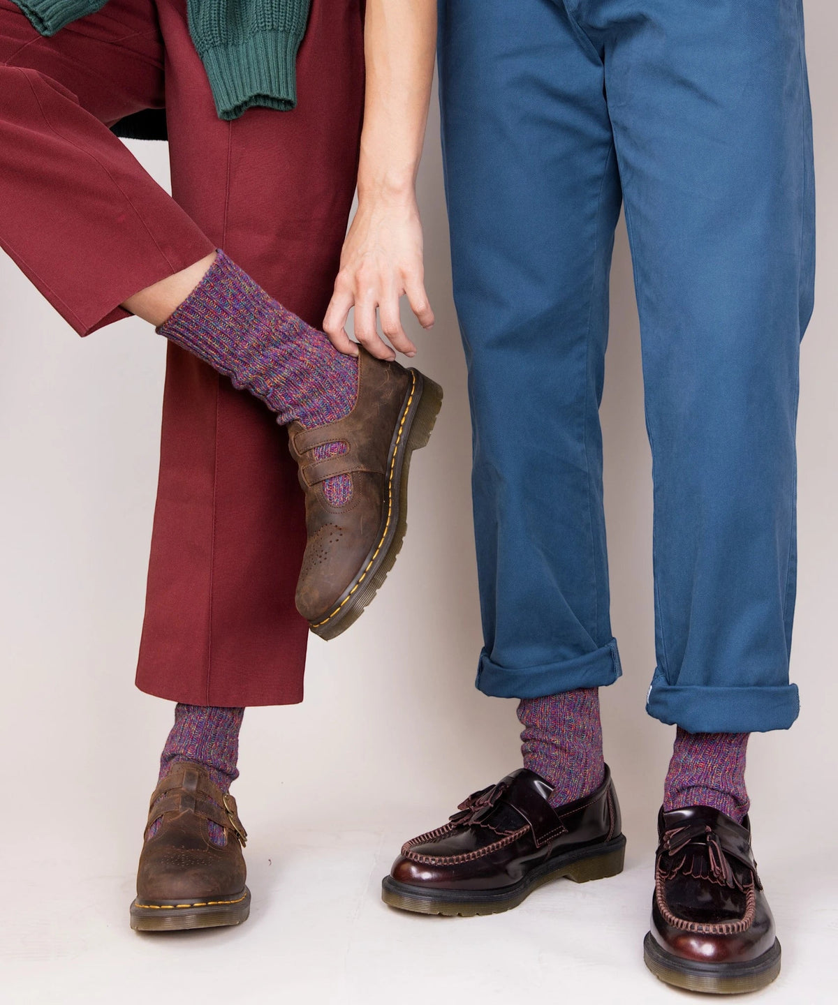 Thick Cotton Socks - Jewel Tones