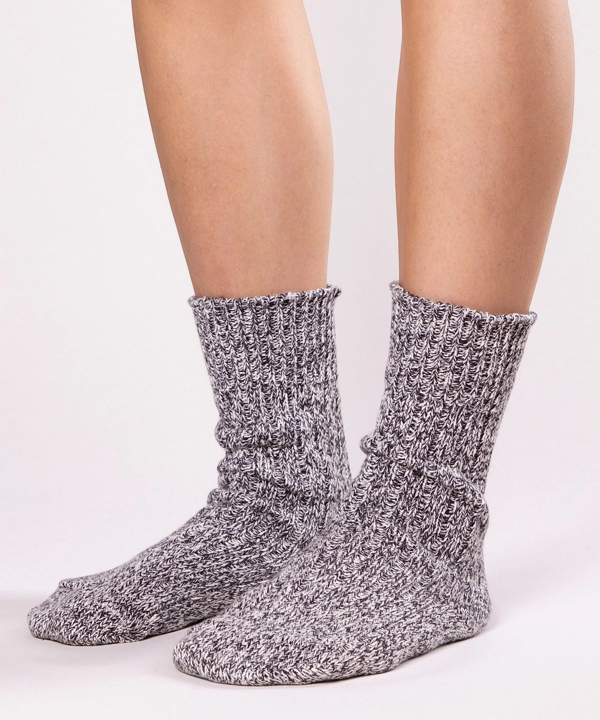Thick Cotton Socks - Salt and Pepper