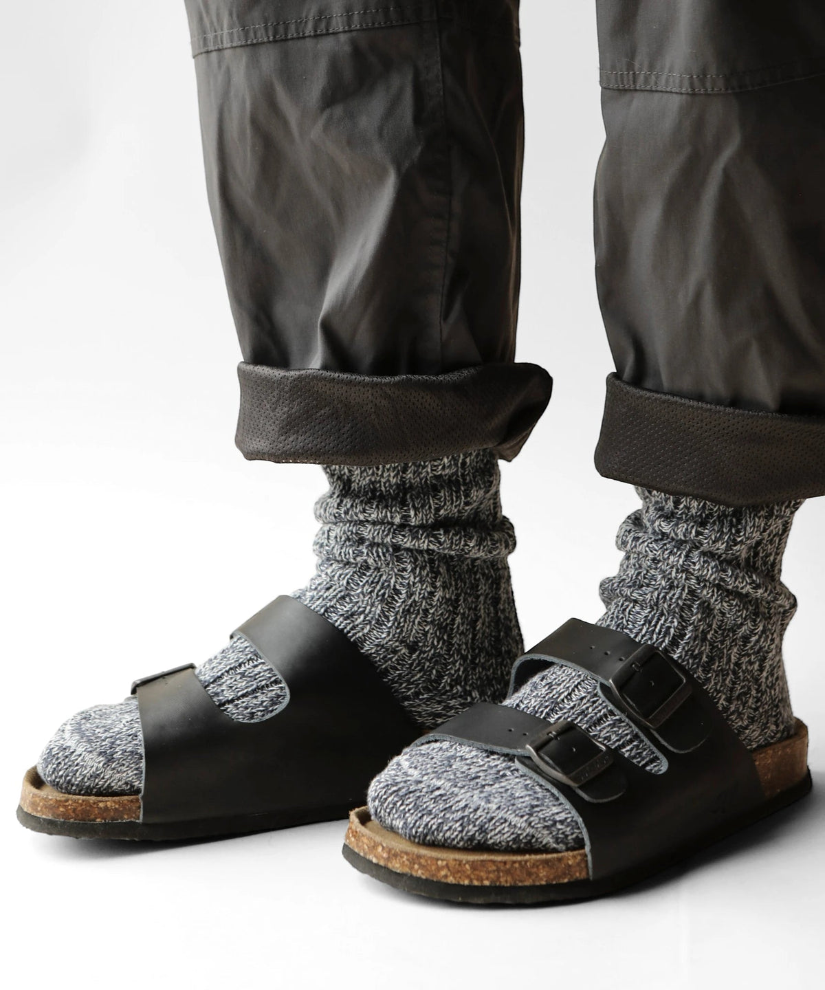 Thick Cotton Socks - Salt and Pepper