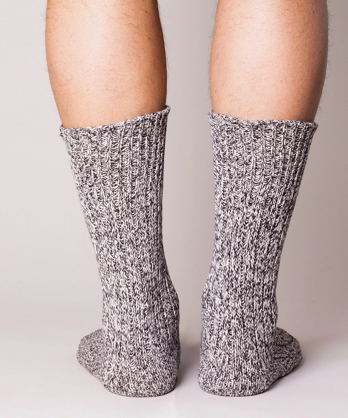 Thick Cotton Socks - Salt and Pepper