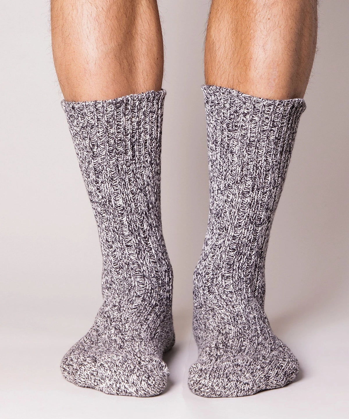 Thick Cotton Socks - Salt and Pepper