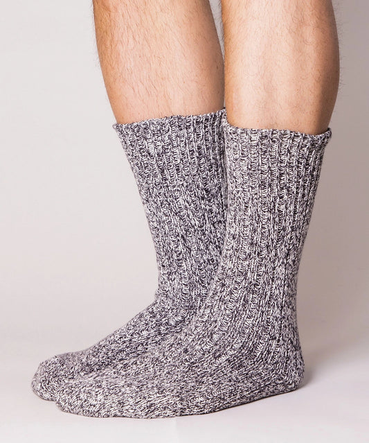 Thick Cotton Socks - Salt and Pepper