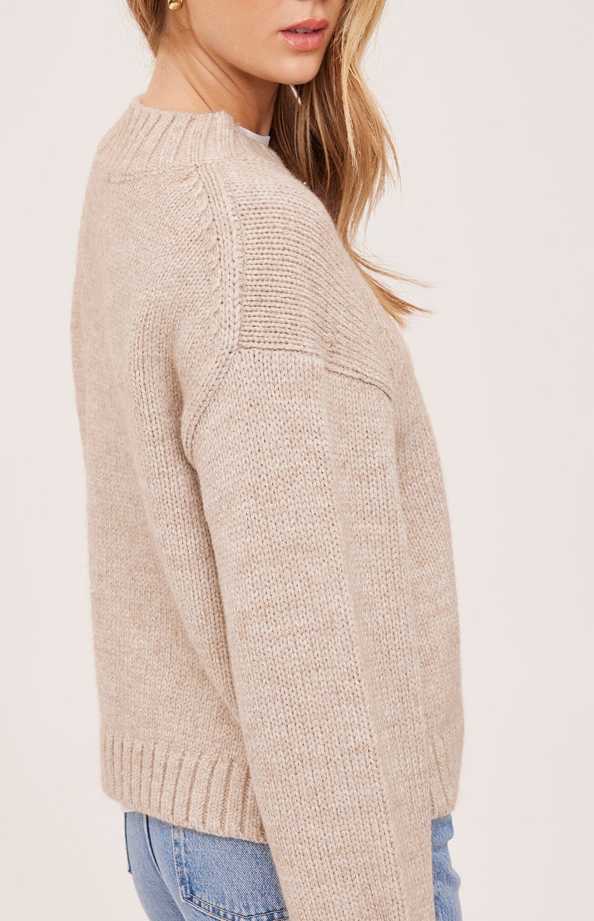 Tova Pullover Sweater - Heather Pebble