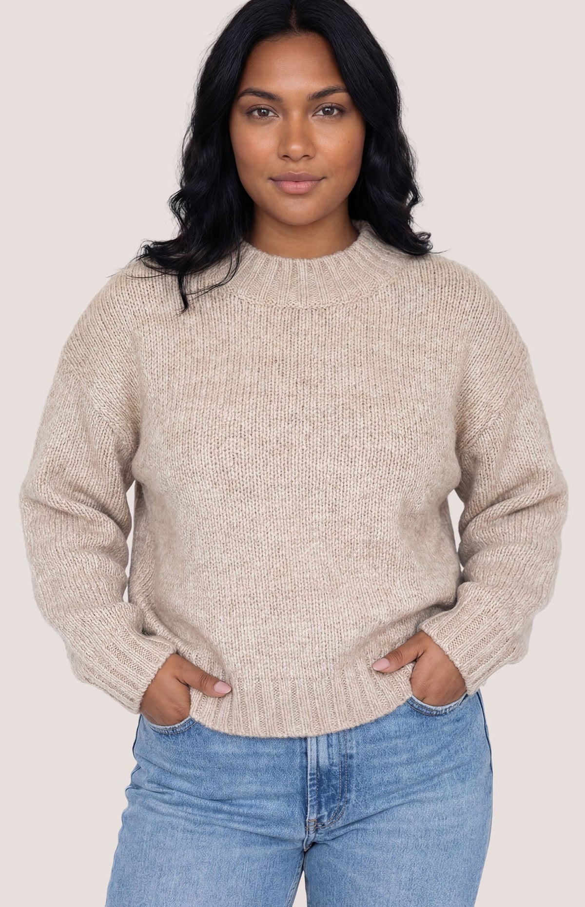 Tova Pullover Sweater - Heather Pebble