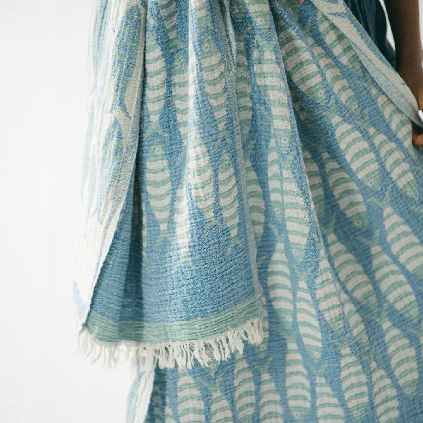 Turkish Cotton Towel - Traveling Fish