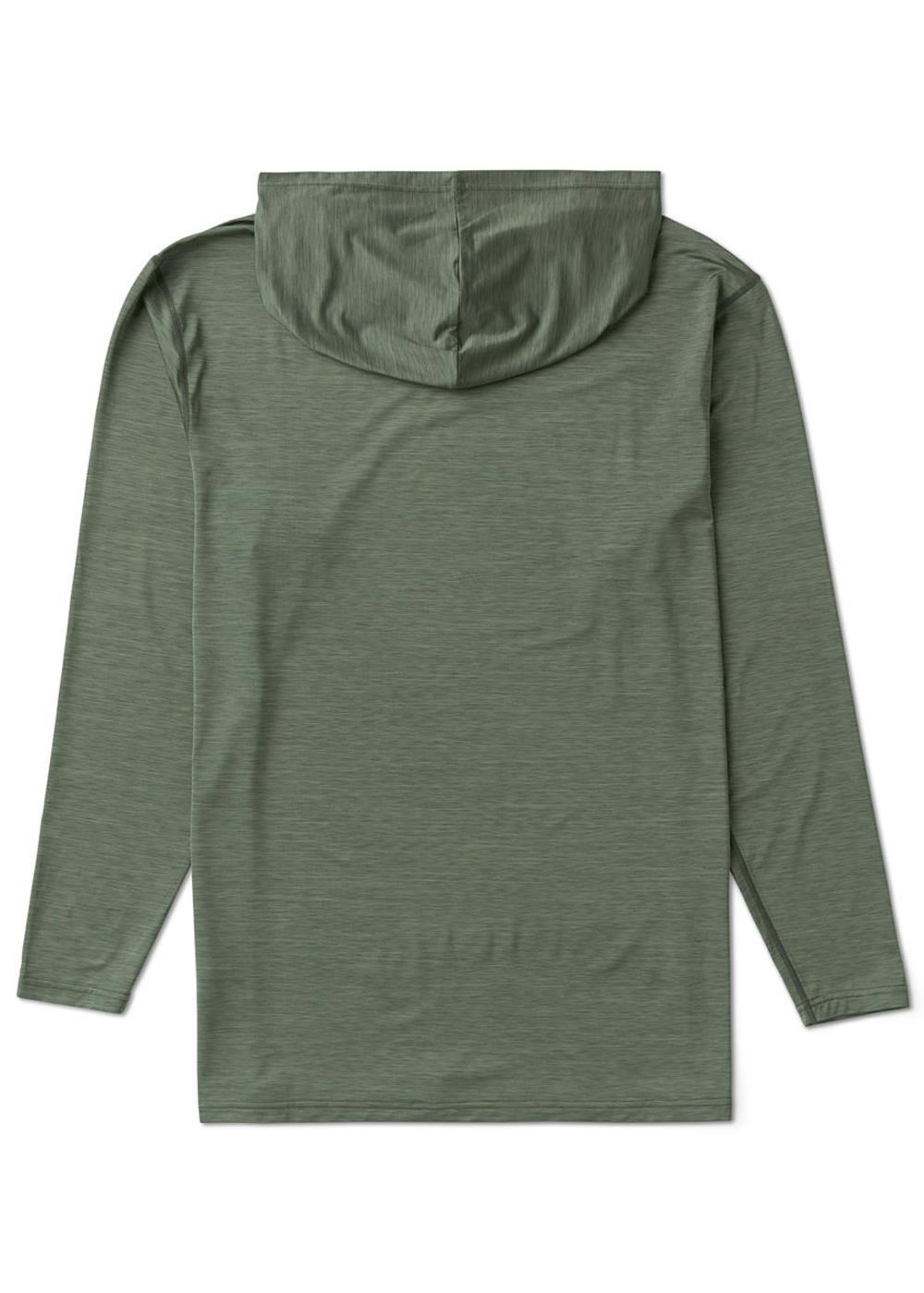 Twisted Eco Hooded Long Sleeve Sun Shirt - Army Heather