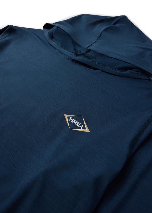 Twisted Eco Hooded Long Sleeve Sun Shirt - Navy Heather