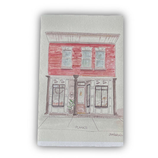 Planks Canada Storefront Greeting Card