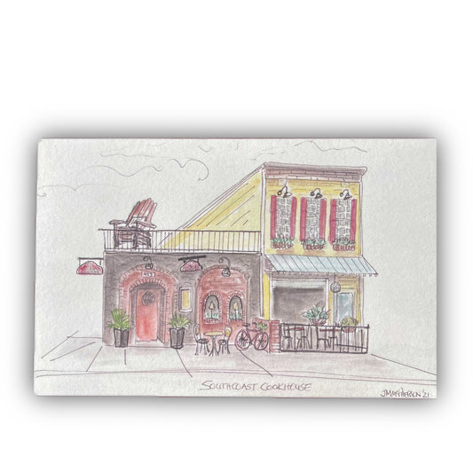 South Coast Cookhouse Storefront Greeting Card