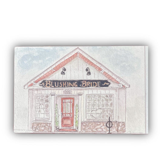 Blushing Bride Storefront Greeting Card