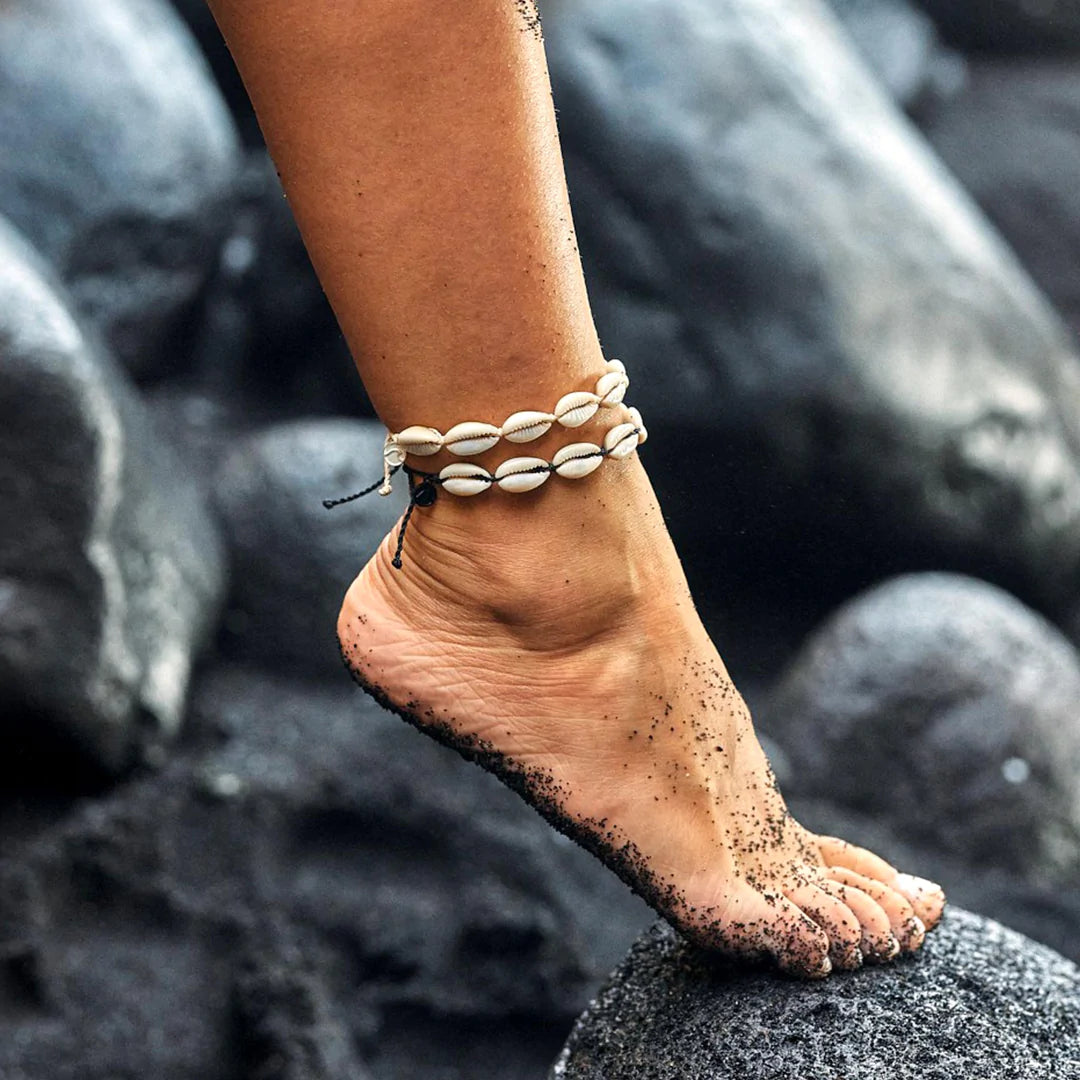 Beach Queen Anklet - Cream