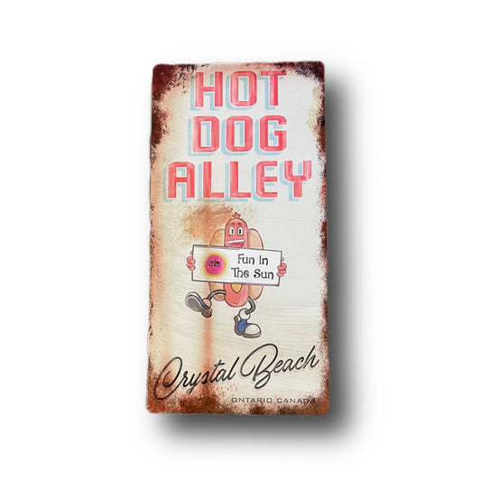 Hot Dog Alley Metal Sign