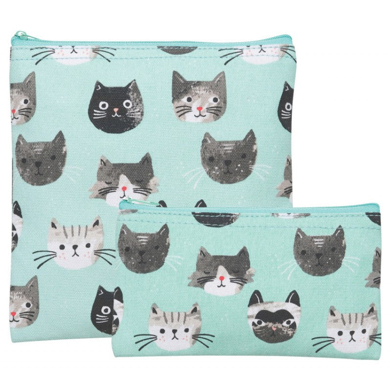 Snack Bags Set of 2 - Cats Meow