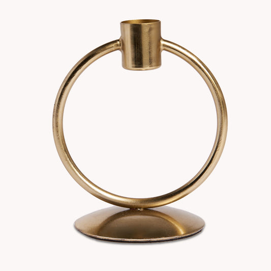 Circle Candle Holder - Gold