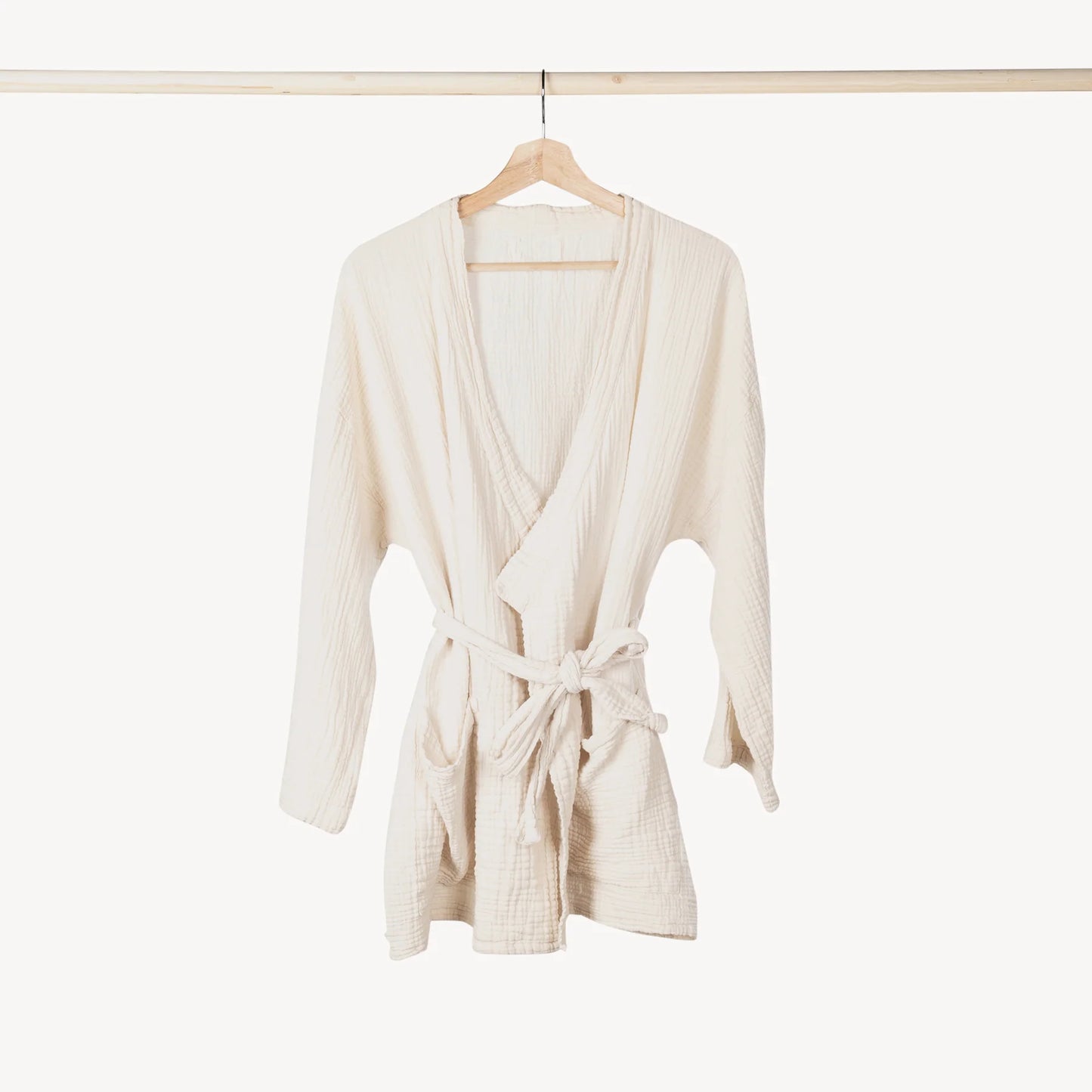 Crinkle Cardigan - One Sized - Cream