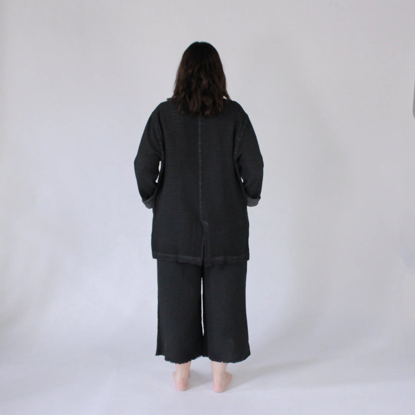 Crinkle Jacket - One Sized - Black