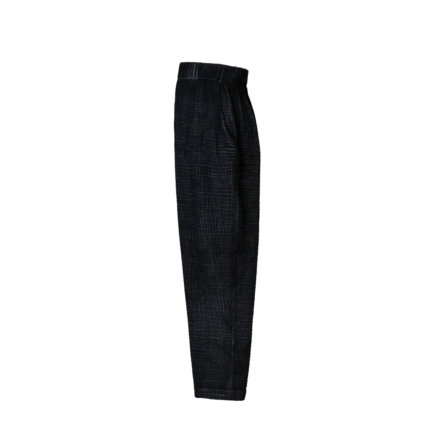Crinkle Slouchy Pants - One-Sized - Black