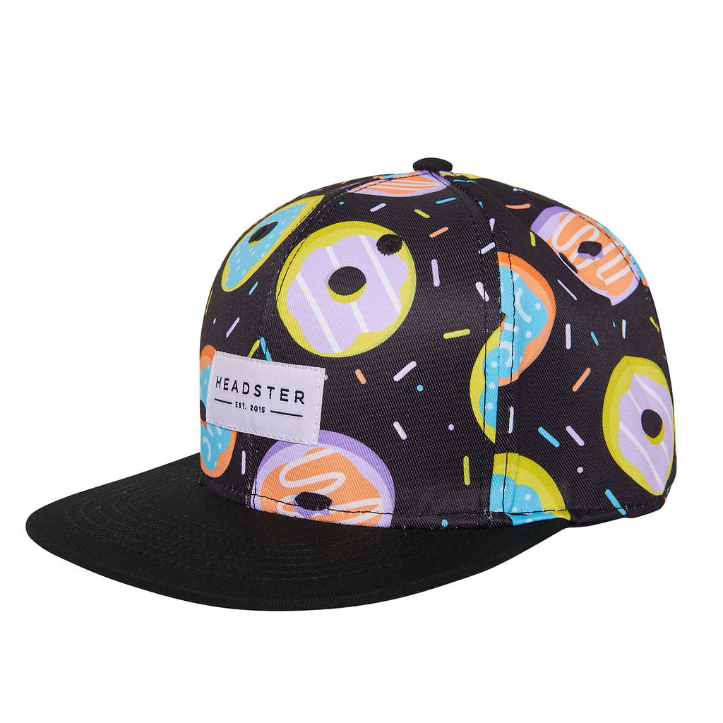 Duh Donut Snapback Hat - Black