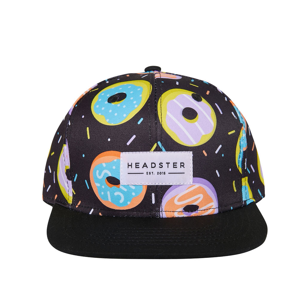 Duh Donut Snapback Hat - Black