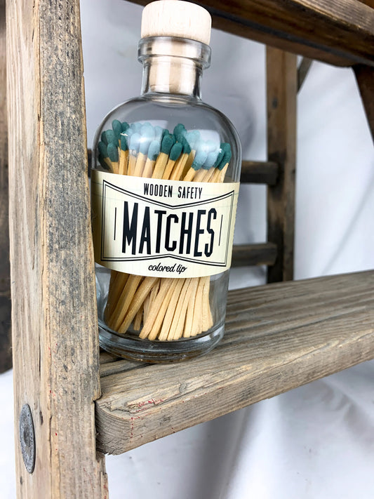 Deep Teal Vintage Apothecary Matches
