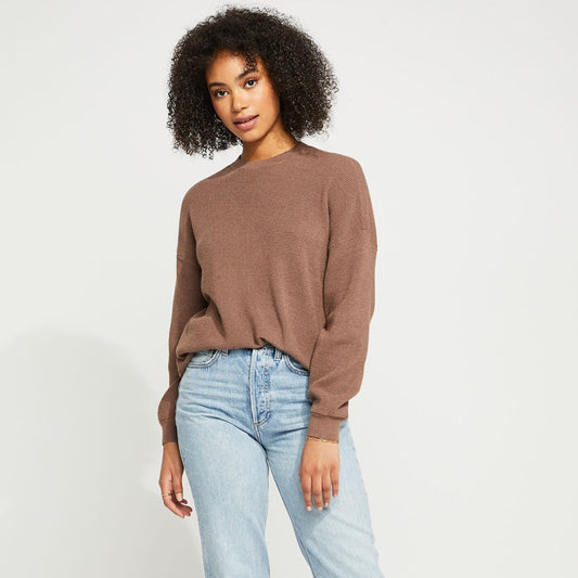 Devyn Knit Sweater - Rose Brown
