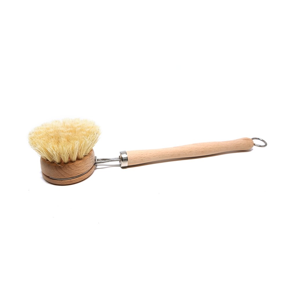 Dish brush with removable head