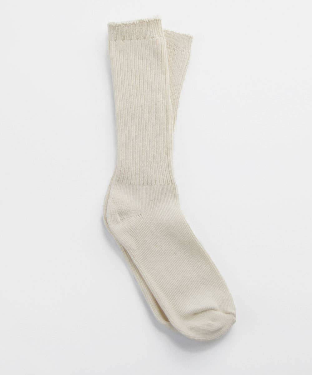 Dyed Cotton Socks - Natural