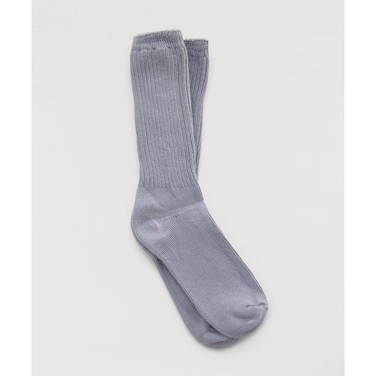 Dyed Cotton Socks - Peri Grey