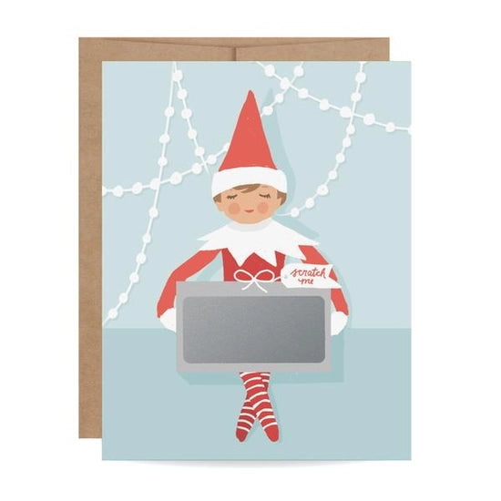 Elf On The Shelf Scratch-off Holiday Card