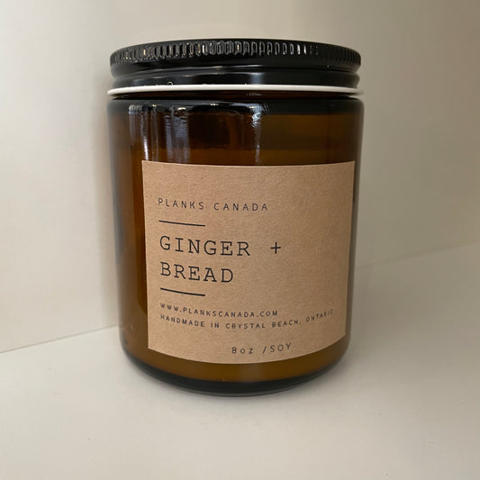 Gingerbread - Wood Wick Soy Candle