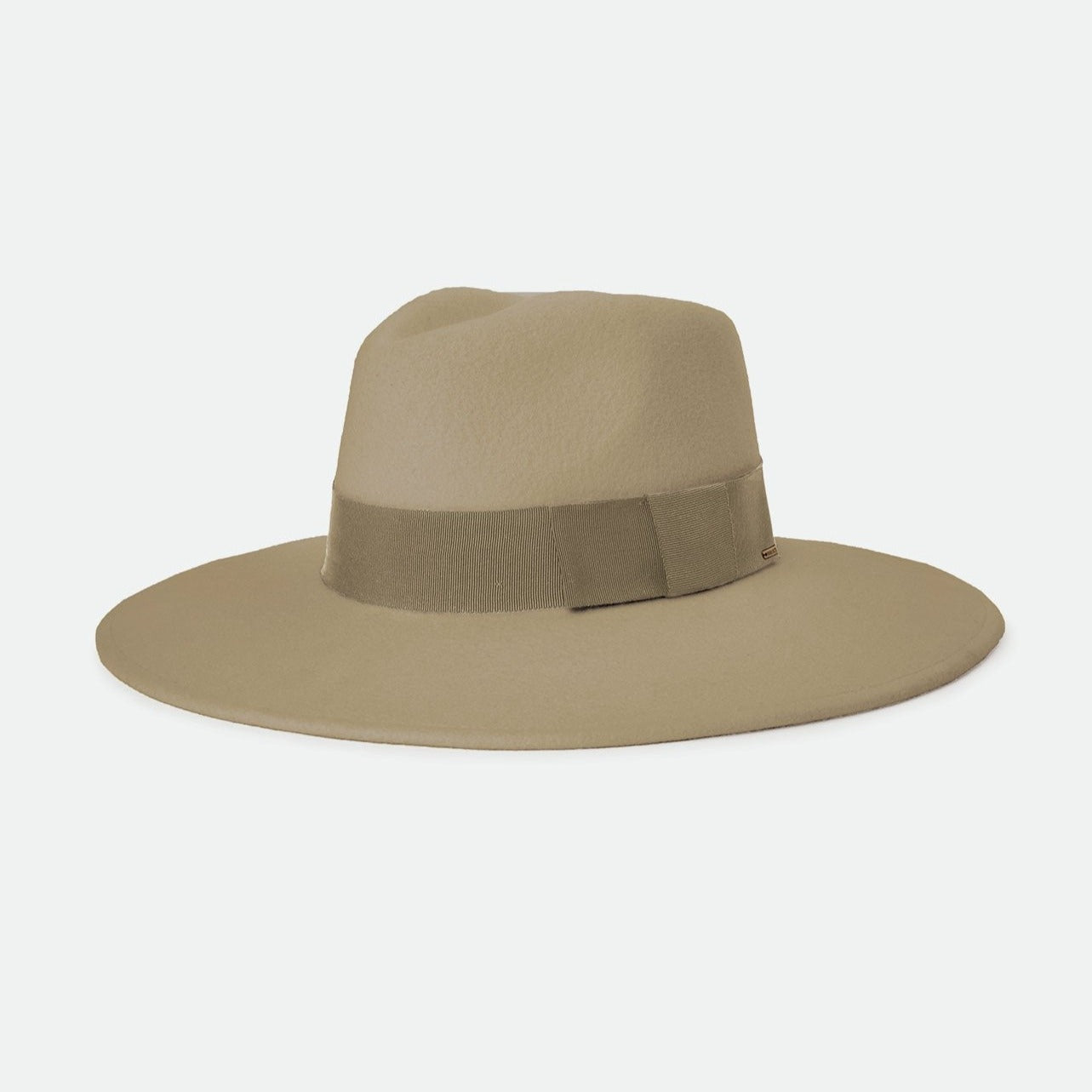 Joanna Felt Hat - 100% Wool Felt - Light Khaki