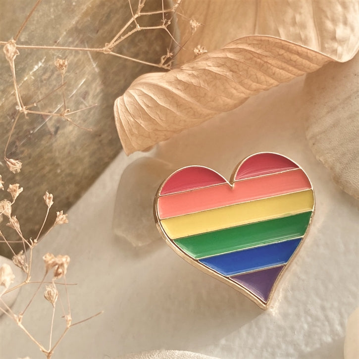 Kinsey Pride Heart Lapel Pin