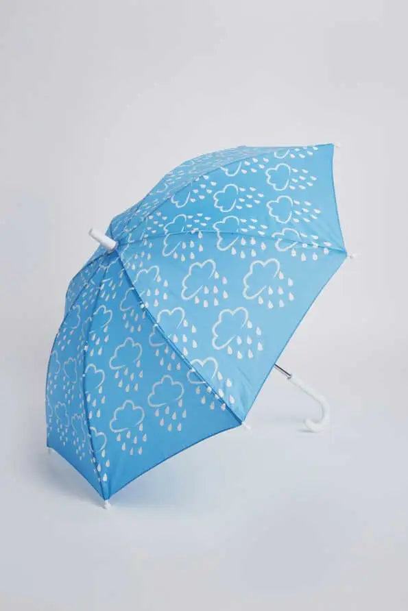 Little Kids Colour-Revealing Umbrella in Baby Blue