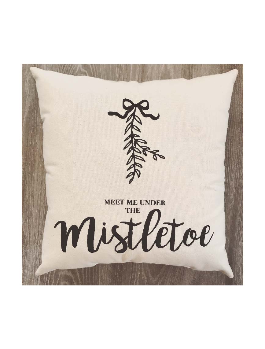 Mistletoe Canvas Pillow