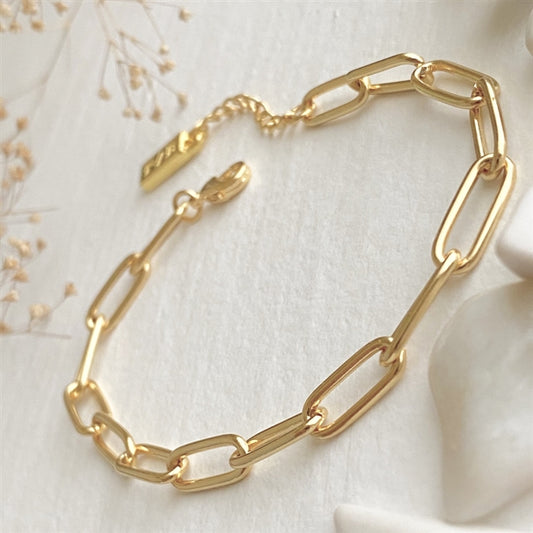 Montmartre Paperclip Chain Anklet - Gold