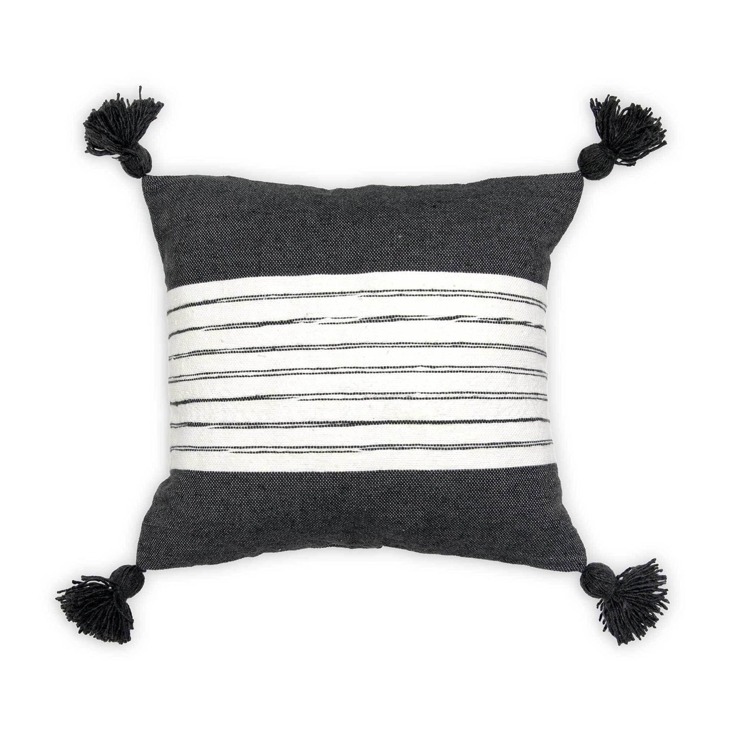 Moroccan Pillow Belted Charcoal