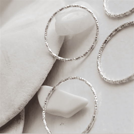 Nicks  Tiny Textured Ring in Sterling Silver