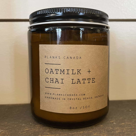 OatMilk Chai Latte - Wood Wick Soy Candle