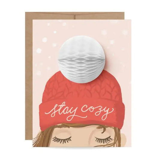 Pom Pom Pop-up Holiday Card