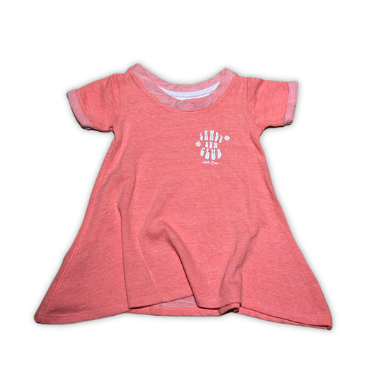 Sandy Bum Club Kids Twirl Dress - Papaya Melange