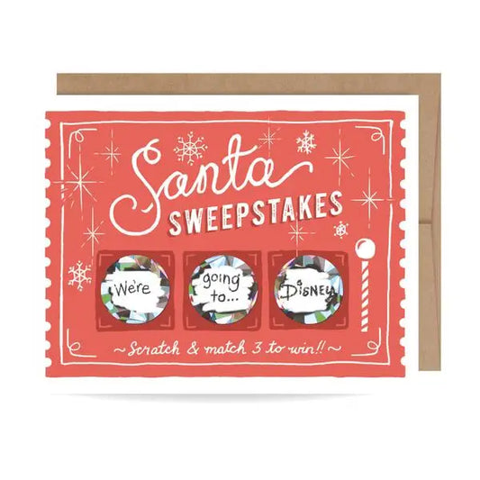 Santa Sweepstakes Scratch-off Holiday Card