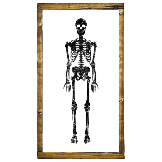 Skeleton Wood Sign