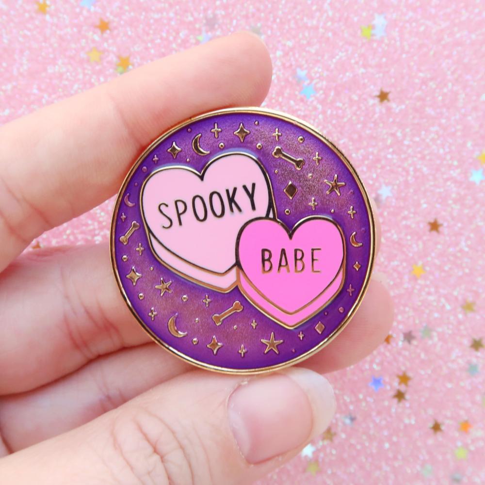 Spooky Babe Pin