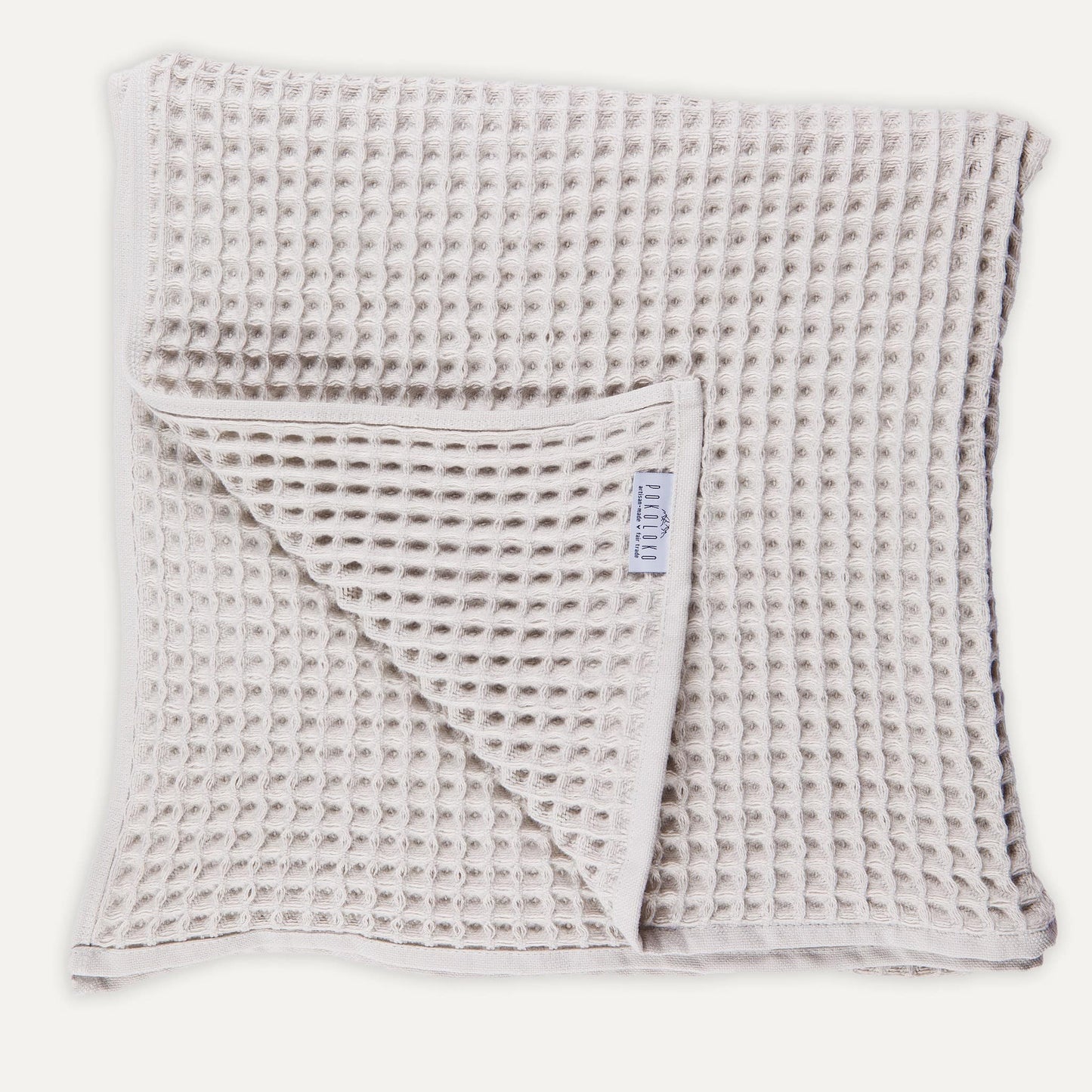 Waffle Towel - Light Grey