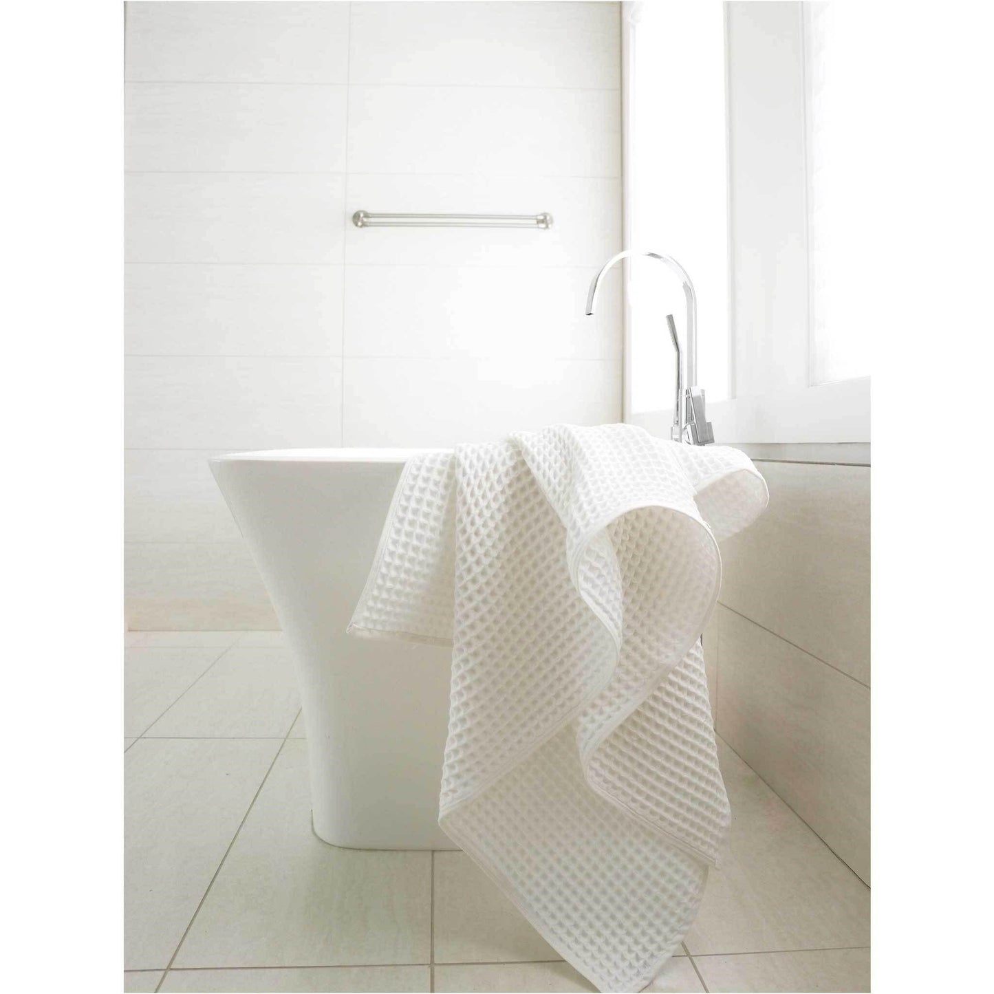 Waffle Towel - White