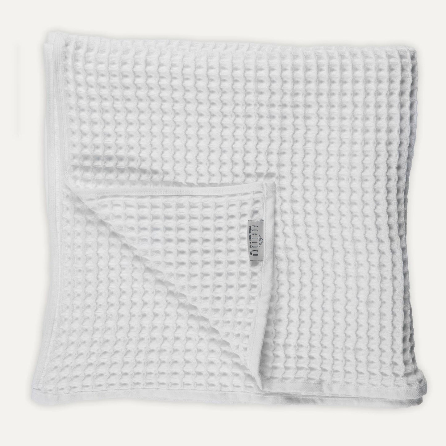 Waffle Towel - White